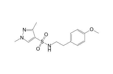 1H-Pyrazole-4-sulfonic acid, 1,3-dimethyl-, [2-(4-methoxyphenyl)ethyl]amide