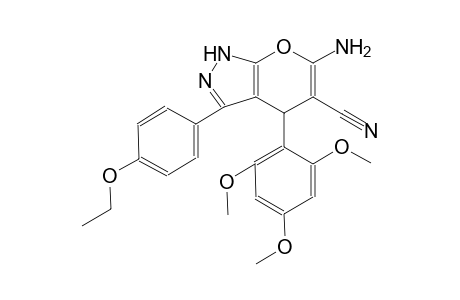 6-amino-3-(4-ethoxyphenyl)-4-(2,4,6-trimethoxyphenyl)-1,4-dihydropyrano[2,3-c]pyrazole-5-carbonitrile