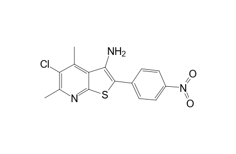 5-Chloro-4,6-dimethyl-2-(4-nitro-phenyl)-thieno[2,3-b]pyridin-3-ylamine