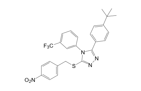 3-(p-tert-butylphenyl)-5-[(p-nitrobenzyl)thio]-4-(alpha,alpha,alpha-triflioro-m-tolyl)-4H-1,2,4-triazole