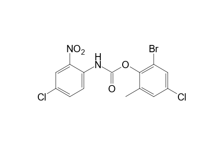 4-chloro-2-nitrocarbanilic acid, 6-bromo-4-chloro-o-tolyl ester