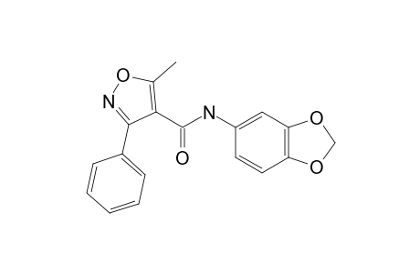 5-methyl-3',4'-(methylenedioxy)-3-phenyl-4-isoxazolecarboxanilide