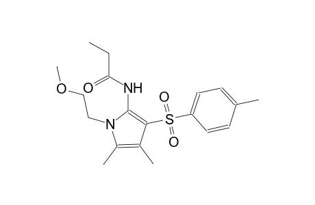 propanamide, N-[1-(2-methoxyethyl)-4,5-dimethyl-3-[(4-methylphenyl)sulfonyl]-1H-pyrrol-2-yl]-