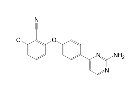 2-[p-(2-amino-4-pyrimidinyl)phenoxy]-6-chlorobenzonitrile