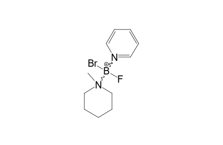 PYRIDINE-N-METHYLPIPERIDINE-BROMOFLUOROBORON-CATION