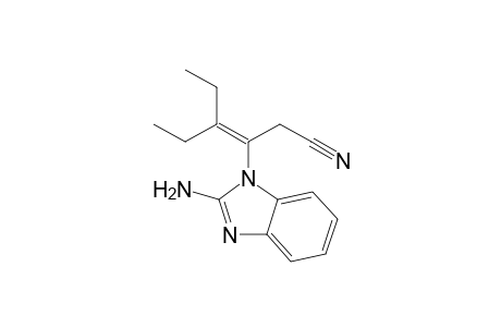 3-(2-amino-1-benzimidazolyl)-4-ethyl-3-hexenenitrile