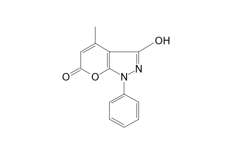 3-hydroxy-4-methyl-1-phenylpyrano[2,3-c]pyrazol-6(1H)-one