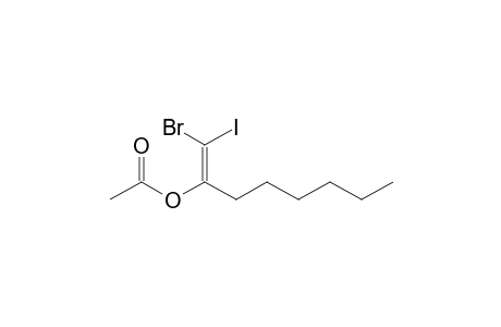 (E)-2-Acetoxy-1-bromo-1-iodo-2-hexylethene