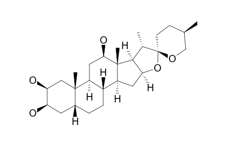 12-BETA-HYDROXY-SAMOGENIN;5-BETA-(25R)-SPIROSTAN-2-BETA,3-BETA,12-BETA-TRIOL