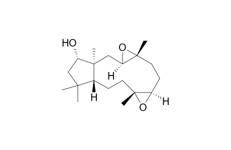 (1S*,3S*,4S*,7S*,8S*,11S*,14R*)-3,4:7,8-DIEPOXY-1,4,8,12,12-PENTAMETHYLBICYClO-[9.3.0]-TETRADECAN-14-OL