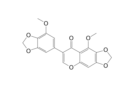 5,3'-DIMETHOXY-6,7:4',5'-BIS-(METHYLENEDIOXY)-ISOFLAVONE