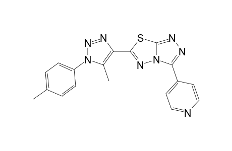 6-[1-(4-Methylphenyl)-5-methyl-1,2,3-triazol-4-yl]-3-(4-pyridyl)-s-triazolo[3,4-b]-1,3,4-thiadiazole