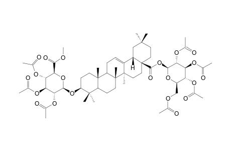 3-O-(METHYL-BETA-D-GLUCURONOPYRANOSIDURONOATE)-28-O-BETA-D-GLUCOPYRANOSYL-OLEANOLATE-PERACETYLATED