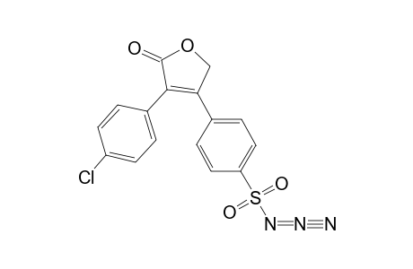 3-(4-CHLOROPHENYL)-4-(4-SULFONYLAZIDOPHENYL)-2(5H)-FURANONE