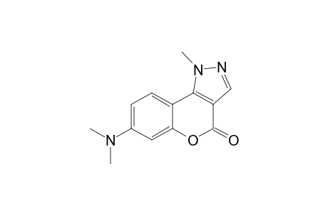 7-(Dimethylamino)-1-methyl-[1]benzopyrano[4,3-c]pyrazol-4(1H)-one