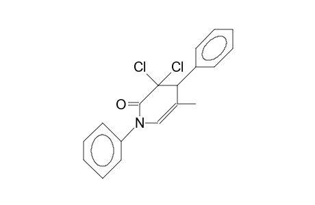 3,3-Dichloro-3,4-dihydro-5-methyl-N,4-diphenyl-2-pyridone