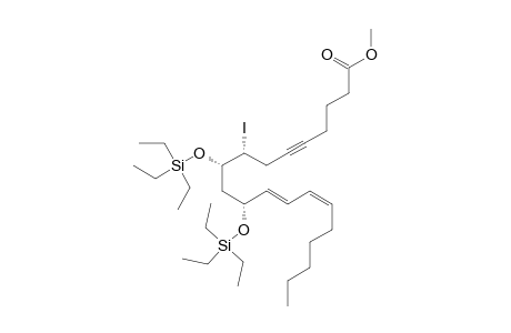 (8S,9S,11R)-METHYL-8-IODO-9,11-DI-(TRIETHYLSILYLOXY)-EICOSA-12E,14Z-DIEN-5-YNOATE