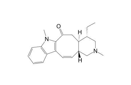 6H-Pyrido[3',4':5,6]cyclooct[1,2-b]indol-6-one, 4-ethyl-1,2,3,4,4a,5,7,13a-octahydro-2,7-dimethyl-, [4S-(4.alpha.,4a.alpha.,13a.beta.)]-