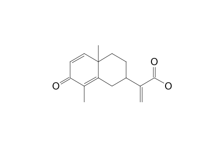 4,10-DIMETHYL-7-(1'-HYDROXYCARBONYLVINYL)-BICYCLO-[4.4.0]-DECADI-1,4-EN-3-ONE