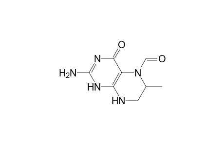 5(1H)-Pteridinecarboxaldehyde, 2-amino-4,6,7,8-tetrahydro-6-methyl-4-oxo-, (.+-.)-