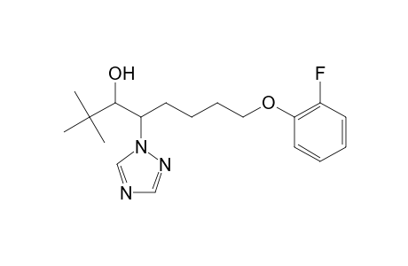 2,2-Dimethyl-8-(2-fluoro-phenyl)-4-(1,2,4-triazolyl)-3-octanol