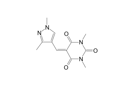 2,4,6(1H,3H,5H)-Pyrimidinetrione, 5-[(1,3-dimethyl-1H-pyrazol-4-yl)methylene]-1,3-dimethyl-