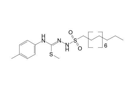 1-(hexadecylsulfonyl)-2-methyl-2-thio-4-p-tolylisosemicarbazide