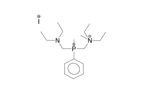 METHYLPHENYL(N,N-DIETHYL-N-METHYLAMMONIOMETHYL)DIETHYLAMINOMETHYLPHOSPHONIUM DIIODIDE