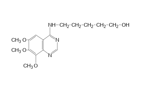 5-[(6,7,8-trimethoxy-4-quinazolinyl)amino]-1-pentanol