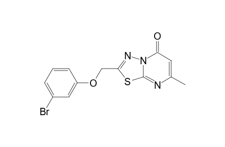 7-methyl-2-(3-bromophenoxy)methyl-[1,3,4]thiadiazolo[3,2-a]pyrimidin-5-one