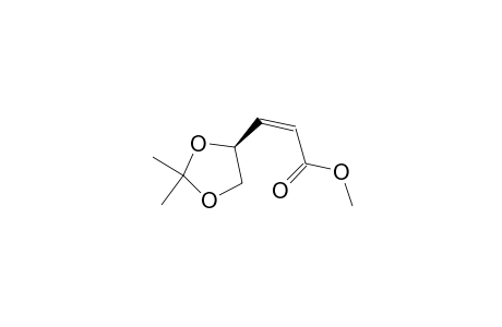 Methyl (S)-(+)-3-(2,2-dimethyl-1,3-dioxolan-4-yl)-cis-2-propenoate