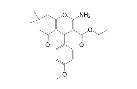 ethyl 2-amino-4-(4-methoxyphenyl)-7,7-dimethyl-5-oxo-5,6,7,8-tetrahydro-4H-chromene-3-carboxylate