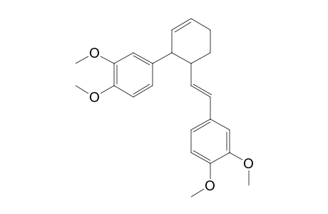 cis-3-(3',4'-dimethoxyphenyl)-4-((E)-3'',4''-dimethoxystyryl)cyclohex-1-ene