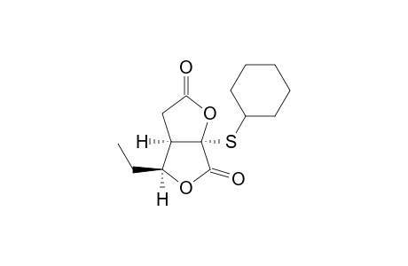 (3aR,4S,6aS)-6a-(cyclohexylthio)-4-ethyl-3a,4-dihydro-3H-furo[2,3-c]furan-2,6-dione