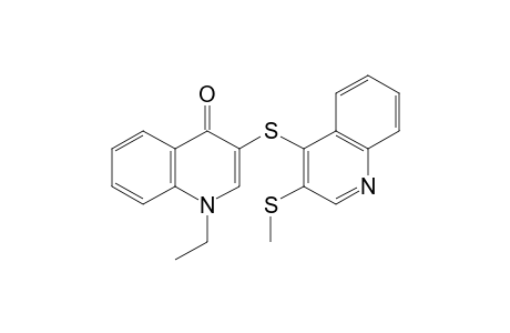 1-ethyl-3-{[3-(methylthio)-4-quinolyl]thio}-4(1H)-quinolone