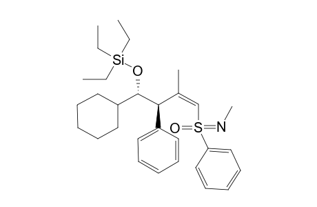 (+)-TRIETHYL-[(Z)-(1S,2R)-2-PHENYL-3-METHYL-4-[(S)-N-METHYL-S-PHENYL-SULFONIMIDOYL]-1-CYCLOHEXYL-BUT-3-ENYLOXY]-SILANE