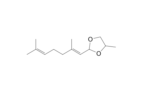 Geranial propylene glycol acetal