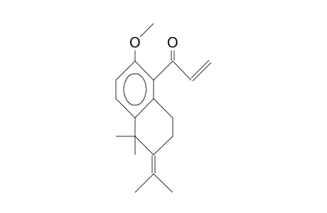 1,1-Dimethyl-2-(1-methyl-1-ethenyl)-5-(1-oxo-2-vinyl)-6-methoxy-3,4-dihydro-naphthalene