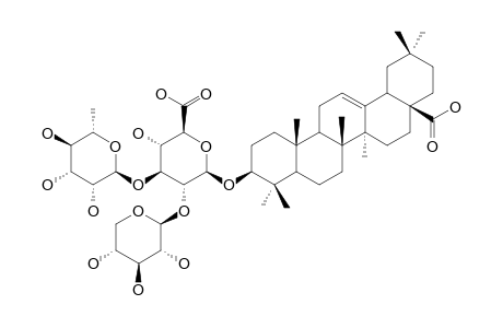 3-O-BETA-[XYLOPYRANOSYL-(1->2)-[RHAMNOPYRANOSYL-(1->3)]-GLUCURONOPYRANOSYL]-OLEANOLIC-ACID