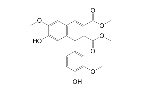 1,2-dihydro-7-hydroxy-1-(4-hydroxy-3-methoxyphenyl)-6-methoxy-2,3-naphthalenedicarboxylic acid, dimethyl ester