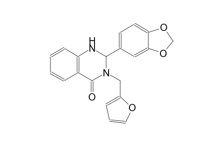 2-(1,3-benzodioxol-5-yl)-3-(2-furylmethyl)-2,3-dihydro-4(1H)-quinazolinone