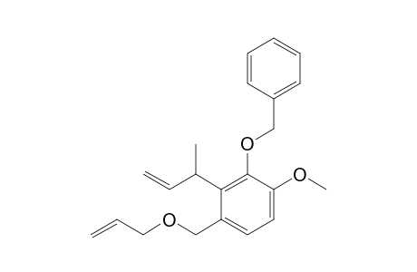 1-Allyloxymethyl-3-benzyloxy-4-methoxy-2-(1-methylallyl)benzene