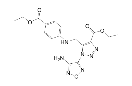 1H-1,2,3-triazole-4-carboxylic acid, 1-(4-amino-1,2,5-oxadiazol-3-yl)-5-[[[4-(ethoxycarbonyl)phenyl]amino]methyl]-, ethyl ester