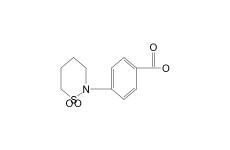 p-(tetrahydro-2H-1,2-thiazin-2-yl)benzoic acid, S,S-dioxide