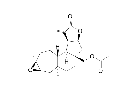 20-ACETOXY-4-BETA,5-BETA-EPOXY-13-EPI-NEOHOMOVERRUCOS-15(17)-EN-16,12-BETA-OLIDE