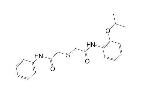 N-(2-Isopropoxy-phenyl)-2-phenylcarbamoylmethylsulfanyl-acetamide