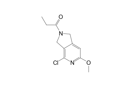 4-Chloro-2,3-dihydro-6-methoxy-2-(1-oxopropyl)-1H-pyrrolo[3,4-b]pyridine