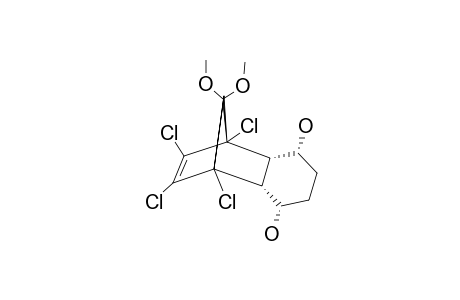 (+/-)-(1R*,2R*,3S*,6R*,7S*,8S*)-1,8,9,10-TETRACHLORO-11,11-DIMETHOXYTRICYCLO-[6.2.1.0(2,7)]-UNDEC-9-EN-3,6-DIOL