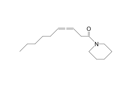 1-(1-Oxo-3,4-decadienyl)-piperidin