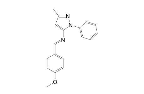 1-PHENYL-3-METHYL-5-N-p-METHOXY-BENZYLIDENE-AMINO-PYRAZOLE